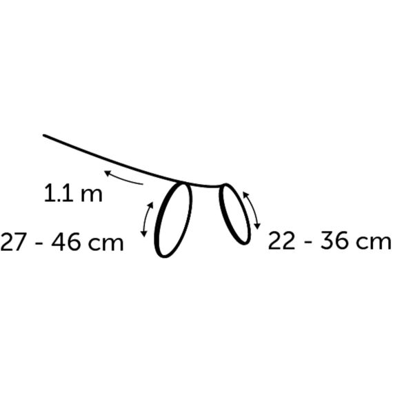 Asp Kattentuig+Lijn Zwart 110Cm