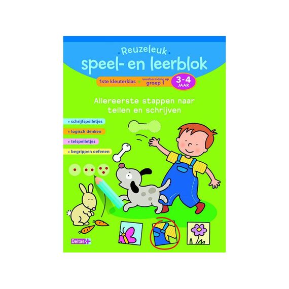 Reuzeleuk Speel En Leerblok Tellen En Schrijven 3-4J