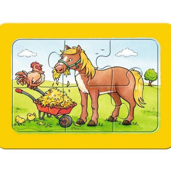 Ravensburger Puzzel My First Puzzle 3X6 Stuks Frame Goede Vrienden