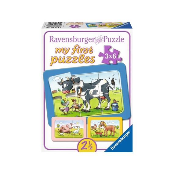 Ravensburger Puzzel My First Puzzle 3X6 Stuks Frame Goede Vrienden