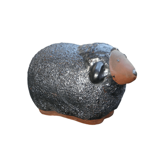 Deco Verglaasd Schaap L35Cm W21Cm H23Cm Antra