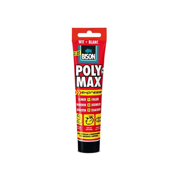 Bison Poly Max Express Wit Tub 165G 6 Nlfr