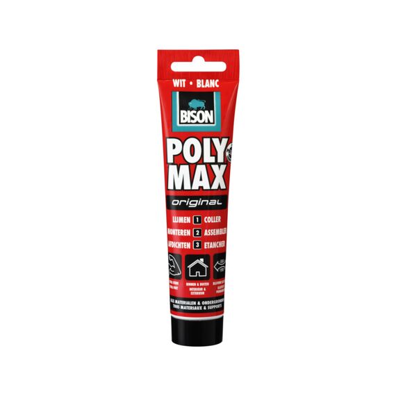 Bison Poly Max Original Wit Tub 165G 6 Nlfr