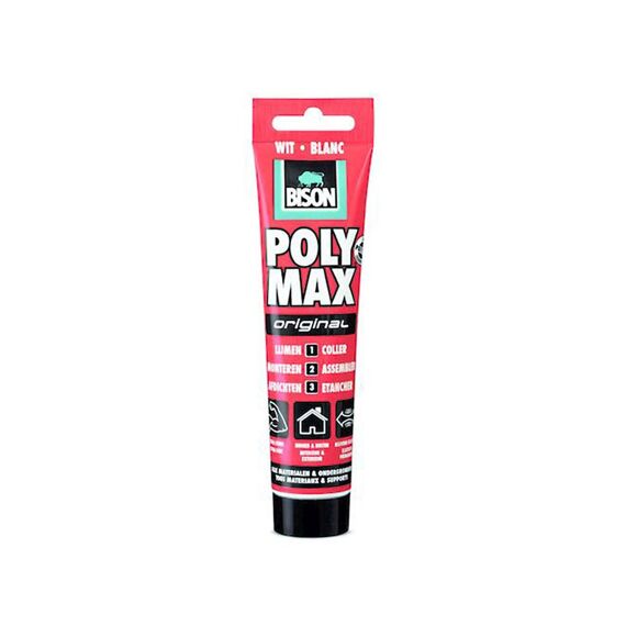 Bison Poly Max Original Wit Tub 165G 6 Nlfr