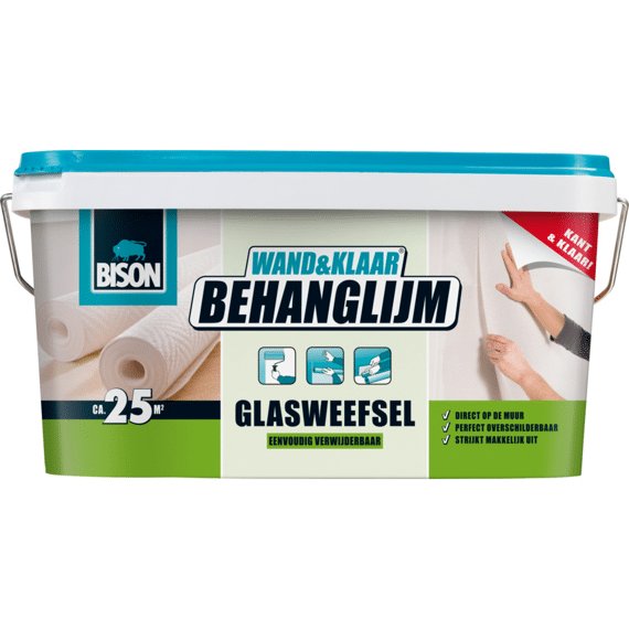Bison Wand&Klaar Behanglijm Glasweefsel Buc 5Kg