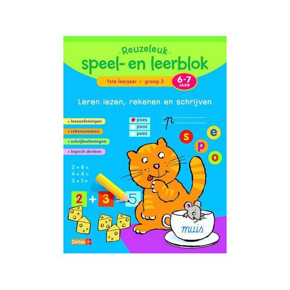 Reuzeleuk Speel En Leerblok Lezen Rekenen En Schrijven 6-7J