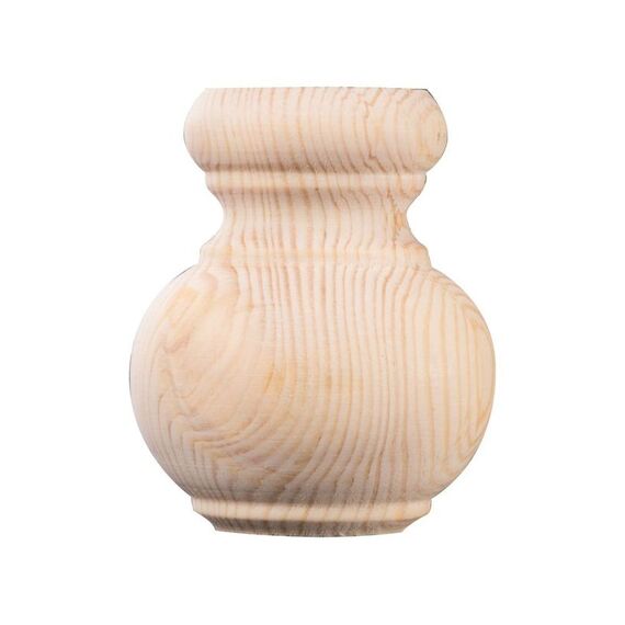 Meubelpoot Hout Rond Diam.70Mm, 80Mm, Grenen