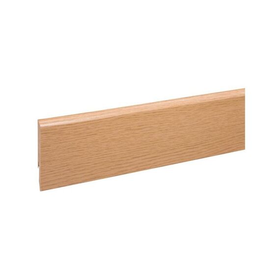 Muurplint MDF folie 96x10mm licht eiken (200) 240cm