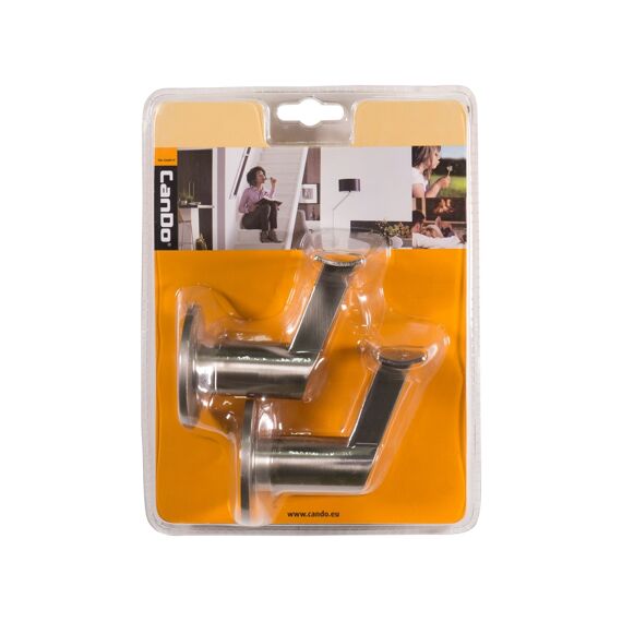 Cando Trapleuninghouder Tokyo Rvs-Look (2St)