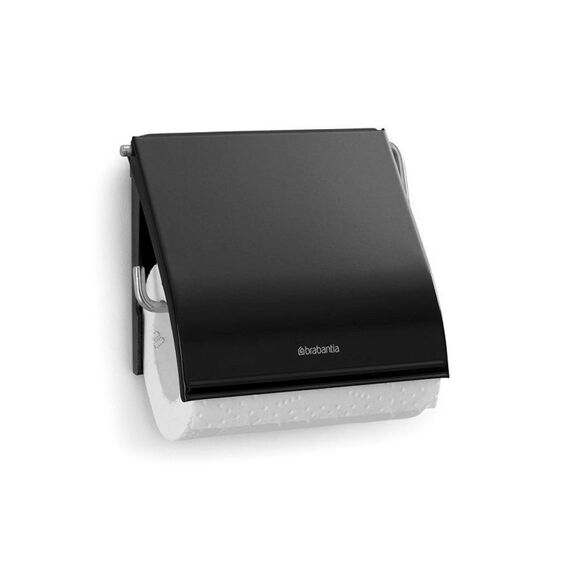 Renew Toiletrolhouder Met Klep Matt Black