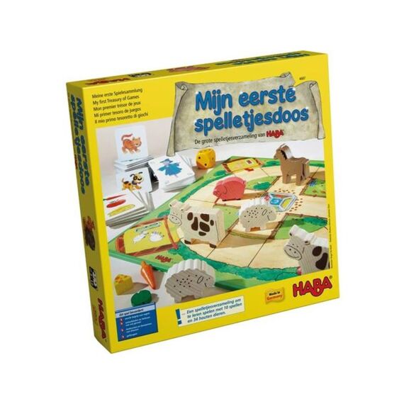 Haba Mijn Eerste Spelletjesdoos De Grote Spelletjesverzameling Van Haba