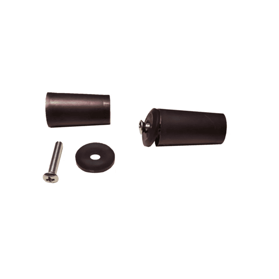 2 Aanslagstops Rolluik, Wit 40 Mm
