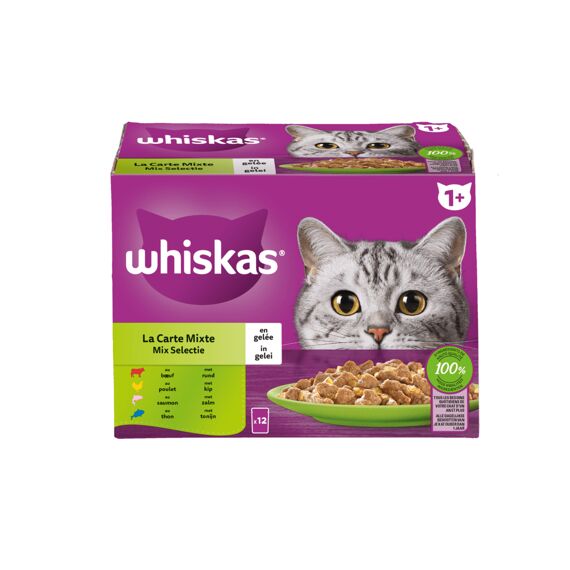 Whiskas Pouch Adult 1+ Mix 12X85Gr