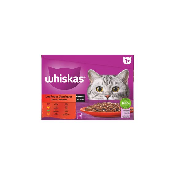 Whiskas Pouch Adult 1+ Classic 12X85Gr