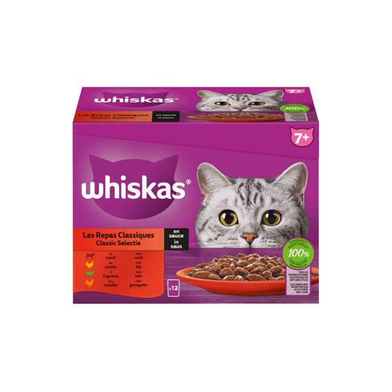 Whiskas Pouch Senior 7+ Classic 12X85Gr