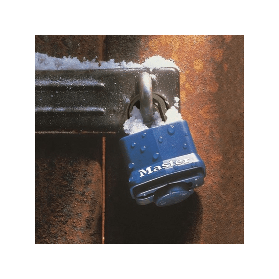 Gelamineerd Stalen Hangslot 40 Mm, Blauwe Thermoplastische Bescherming