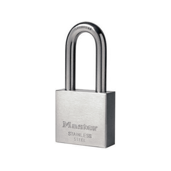 Rvs Hangslot 40 Mm - Rechthoekig Huis - Rvs Beugel 50 Mm