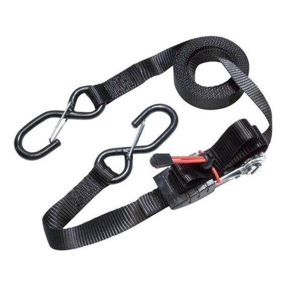 Set Van 2 Spanbanden Met Klem Met 2 S-haken Van 4.25 M X 25 Mm