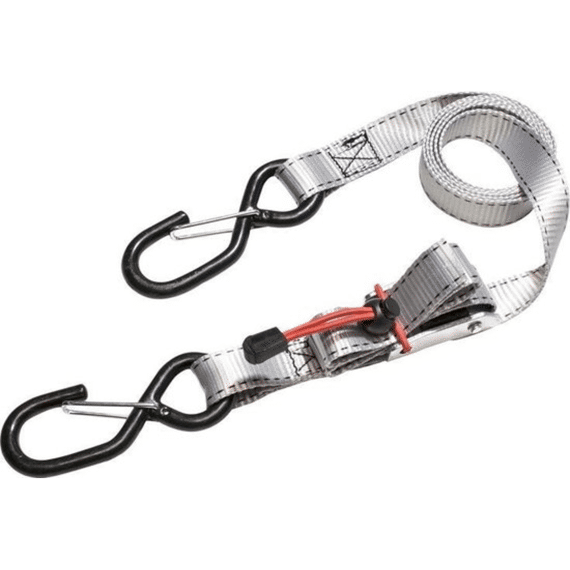 Set Van 2 Spanbanden 1.80 M X 25 Mm Met Zelfblokkerende Gespen En 2 S-haken Greep Van Pvc Op De Gesp