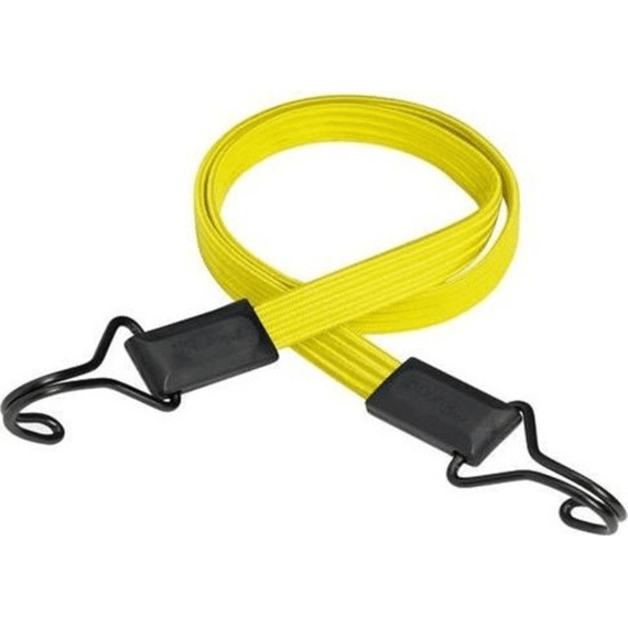 Platte Spanner Van 100 Cm - Geel - Omgekeerde Haak, Dubbele Draad