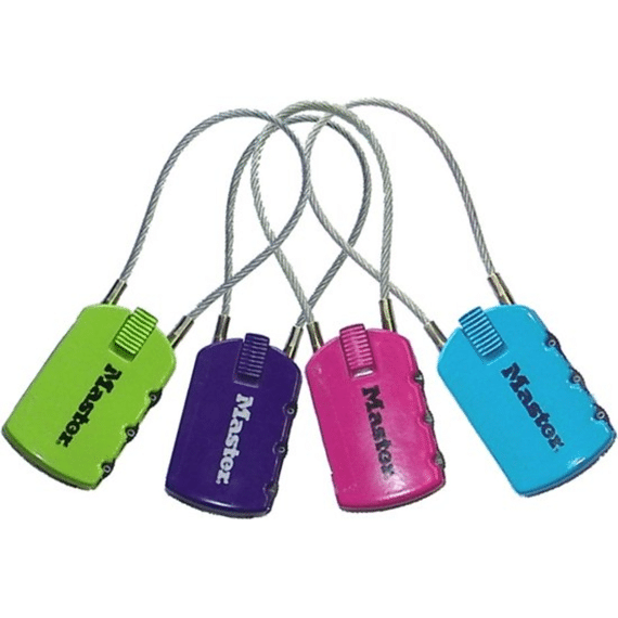Hangslot Met Adreslabel 44 Mm - Huis Van Abs Plastic - Stalen Beugel, Diam. 3 Mm