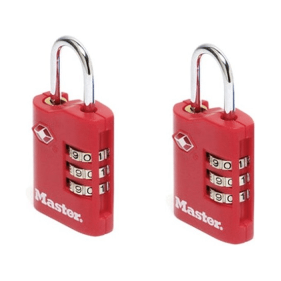 2 Hangsloten 30 Mm - Zinken Huis - Stalen Beugel 20 Mm, Diam. 3 Mm
