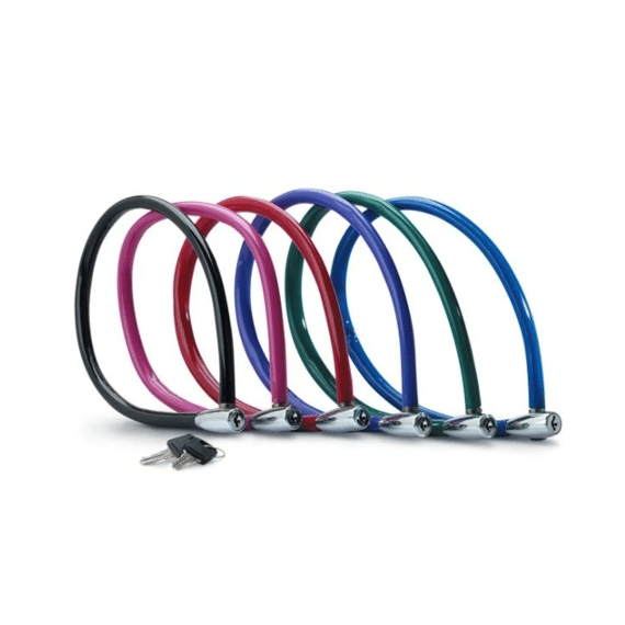 Stalen Kabel Met Sleutel Van 55 Cm X Ø 6 Mm Geleverd Met 2 Sleutels Assortiment Prijs Per Stuk