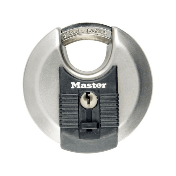 Rvs Hangslot Diam. 80 Mm - Beschermde Achthoekige Beugel In Boronlegering, Diam. 11 Mm