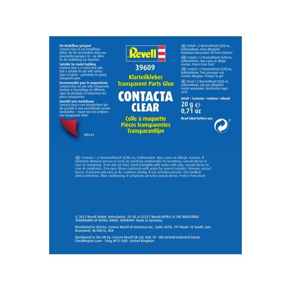 Revell 39609 Contacta Clear 20G