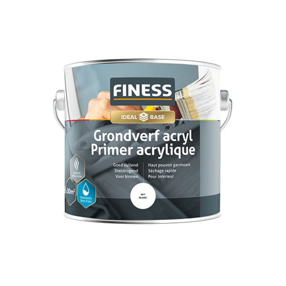 Finess Grondverf Acryl 2.5 L Wit