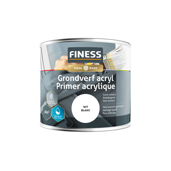 Finess Grondverf Acryl 250 Ml Wit
