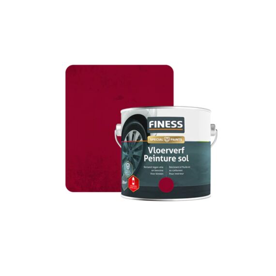 Finess Vloerverf  2.5 Liter Rood