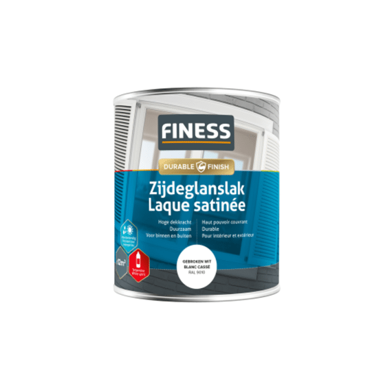 Finess Zijdeglanslak 750 Ml Gebroken Wit (Ral 9010)