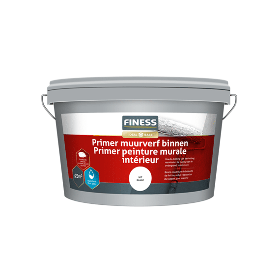 Finess Primer Muurverf - Binnen 2.5 Liter Wit