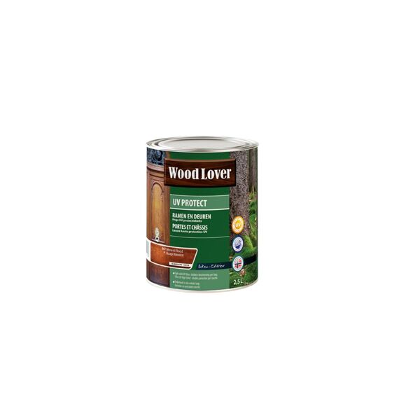 Wood Lover Uv Protect 2.5 Liter Meranti Rood