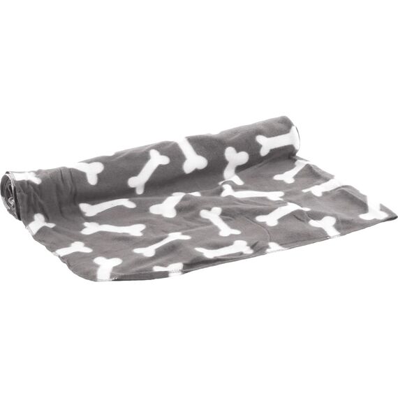 Fleece Deken Grijs Bot 150X130Cm