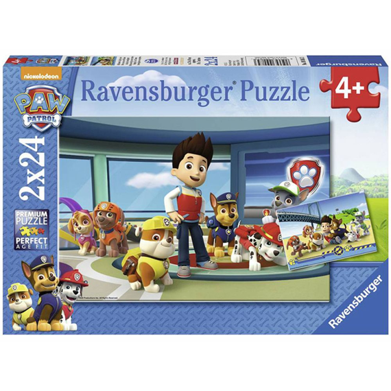 Ravensburger Puzzel 2X24 Stuks Paw Patrol Hulpvaardige Speurneus
