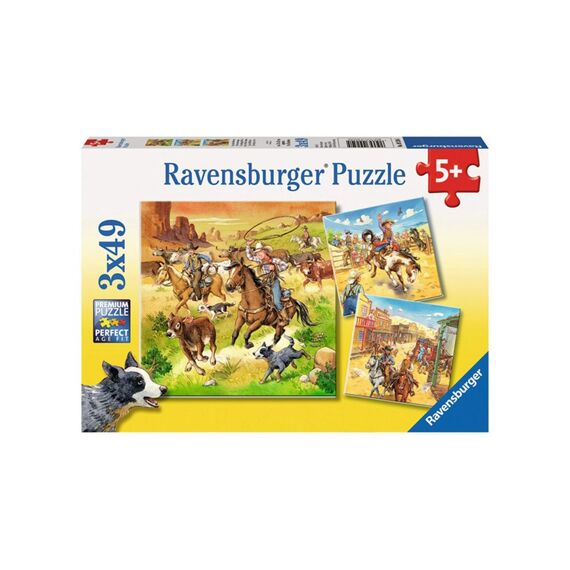 Ravensburger Puzzel 3X49 Stuks In Het Wilde Westen