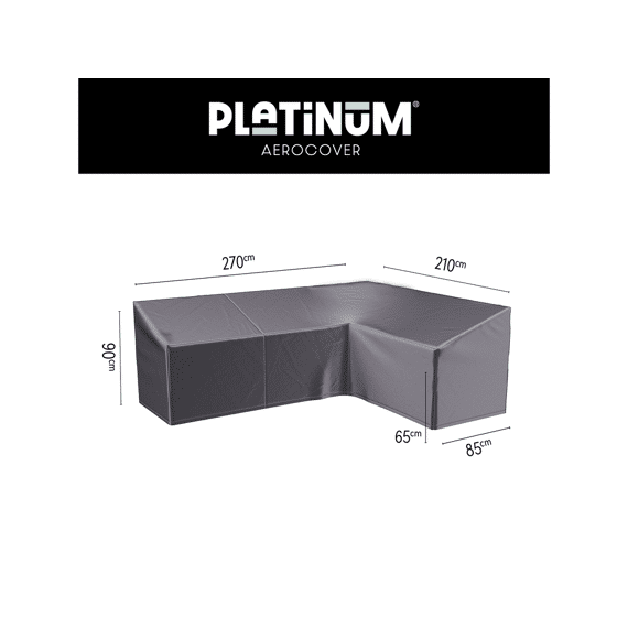 Platinum Aerocover Lounge Hoes L-Vorm Links 270X210X85Xh6590Cm Hoge Rug