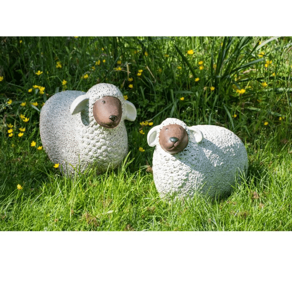 Deco Verglaasd Schaap 35X21X23Cm Wit