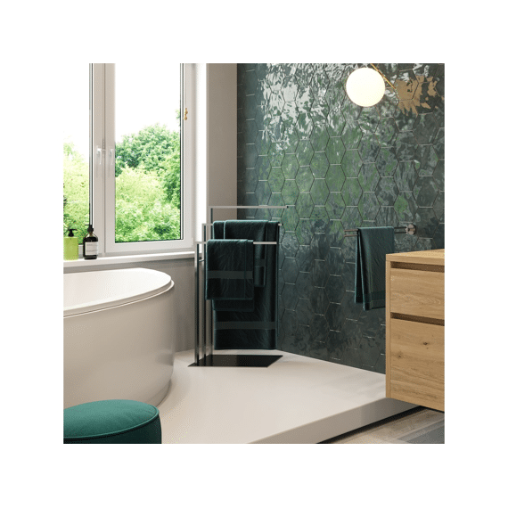 Handdoekhouder 3 Stangen Chroom Glanzend