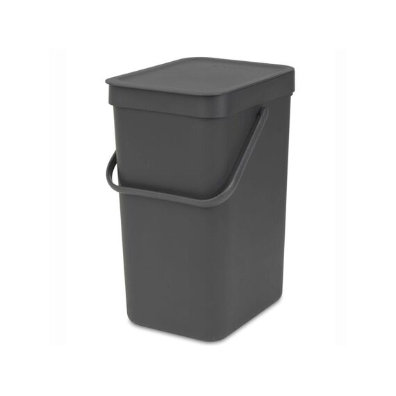 Sort&Go Afvalemmer 12L Dark Grey