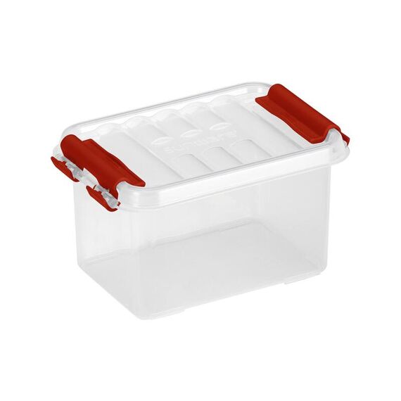 Q-Line Box 0,4L Transp/Rood