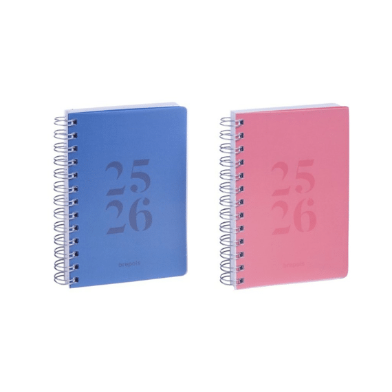 Brepols Agenda School 1 Dag 4-Talig  Pp Transparant Assortiment Prijs Per Stuk