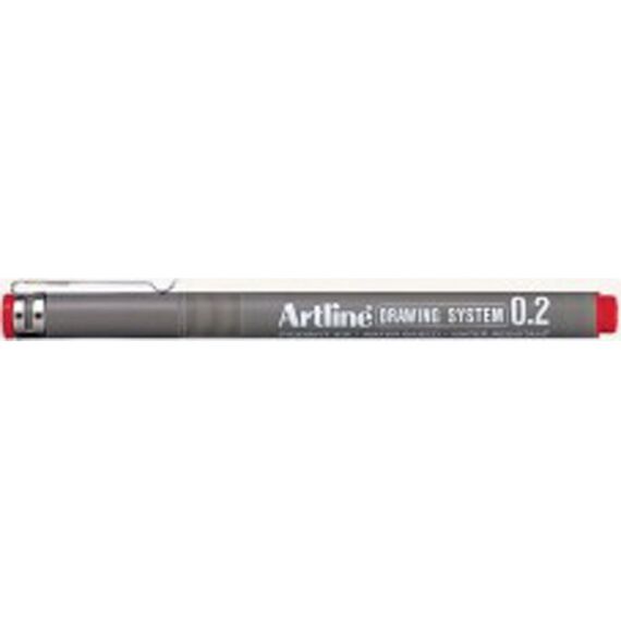 Artline Tekenpen 0.2 Rood