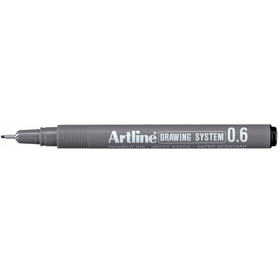 Artline Tekenpen 0.6 Zwart