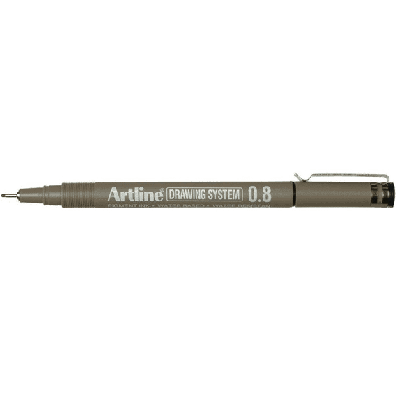 Artline Tekenpen 0.8 Zwart