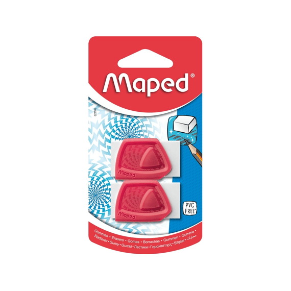 Maped Precision Gom Assorti Kleuren 2 Stuks