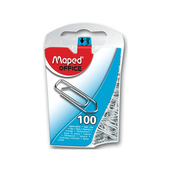 Maped Paperclips 25Mm In Dispenser 100 Stuks
