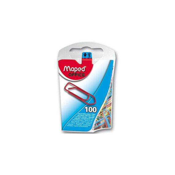 Maped Paperclips Gekleurd 25Mm In Dispenser 100 Stuks